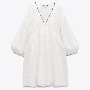 Zara Short Embroidered Dress